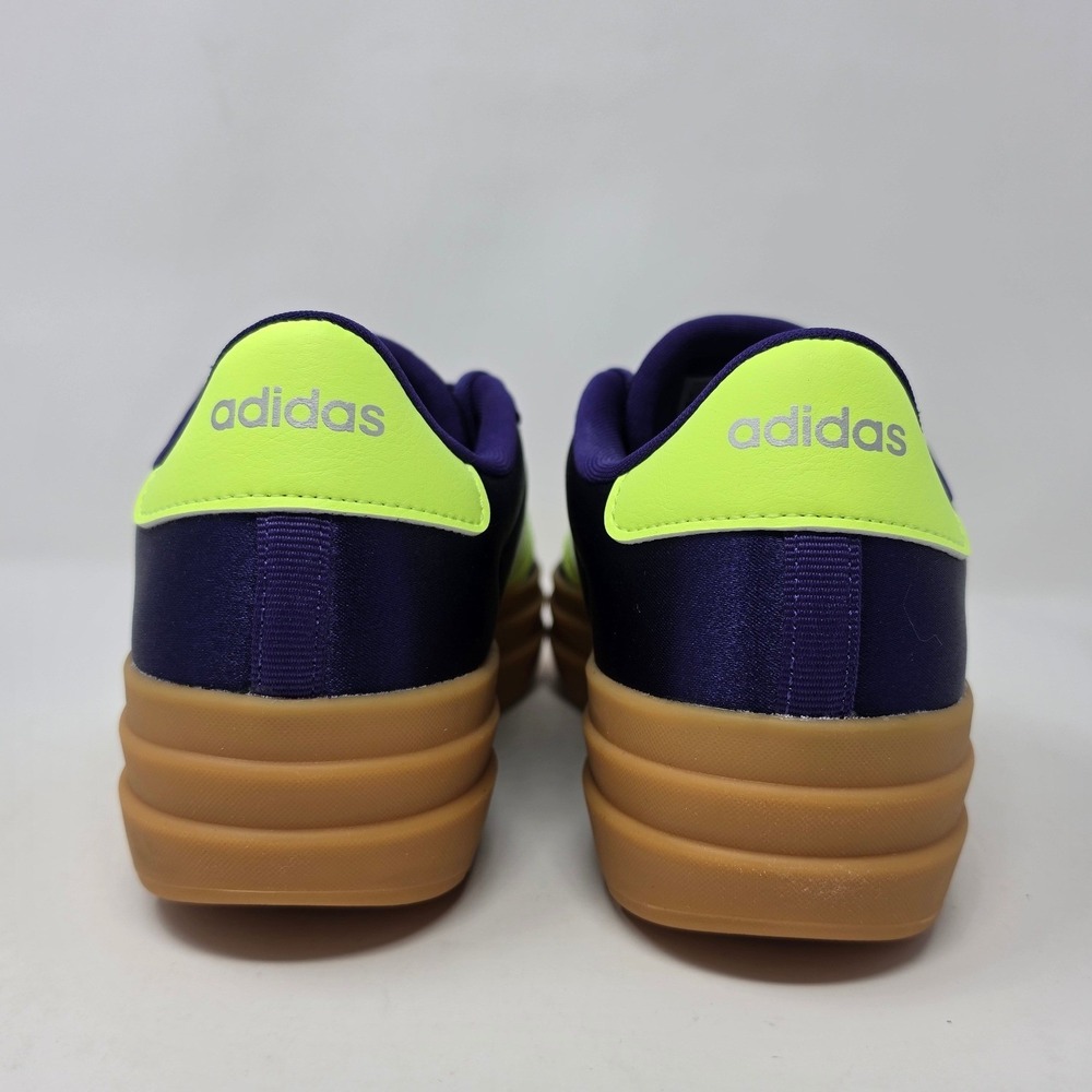 Adidas VL Court Bold J Purple Neon Yellow Platform Sneakers JQ1874 Youth 4.5/W6 - Picture 4 of 10